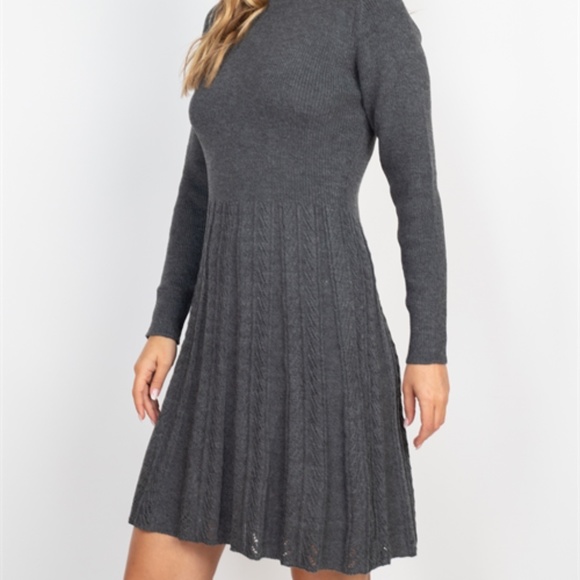Charcoal knit dress - Picture 8 of 8